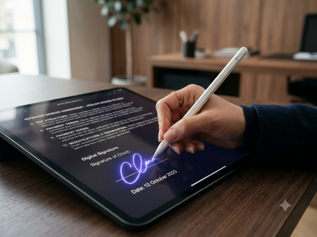 Interactive Contract and Native Sign-off